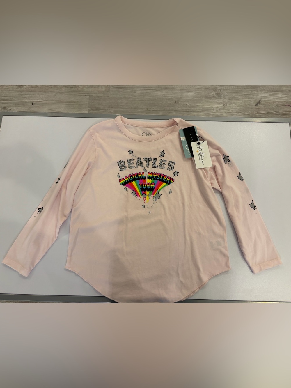 Chaser Kids Pink Beatles Magical Mystery Tour Long Sleeve Tee